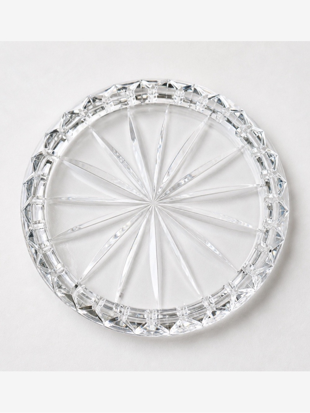 Waterford Lismore Crystal Wine Coaster Bottle Coaster Ireland Barware 4.25”